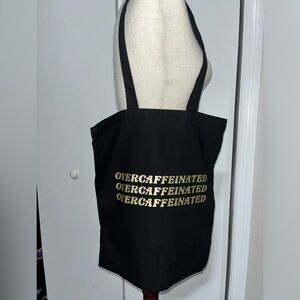 “Overcaffienated” Tote bag